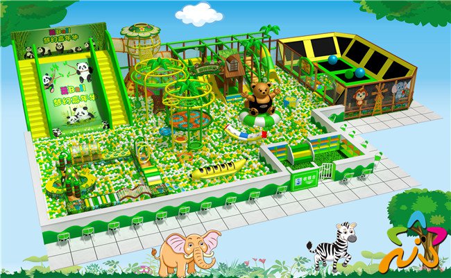熊猫主题儿童乐园淘气堡（350平方）