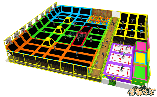 超级蹦床儿童乐园729平方(图2)
