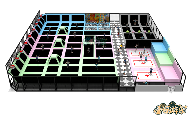 超级蹦床儿童乐园802平方(图1)