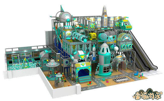 太空主题儿童淘气堡396(图1)